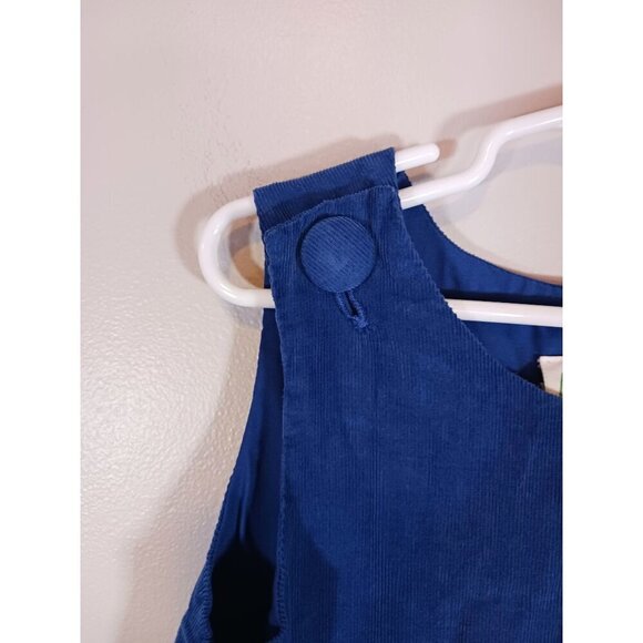 Christmas Smocked Corduroy Cotton Snowman Zuccini Toddler‎ Dress Size 4T - Picture 4 of 5